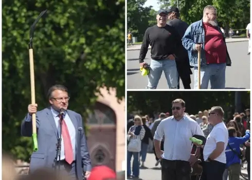 Митинг Шлесерса о непризнании результатов выборов в самоуправления (28.06.25)