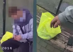 В Сауриешах мужчина спал на остановке, а после приезда полиции пытался скрыть пакетики с "борной кислотой"