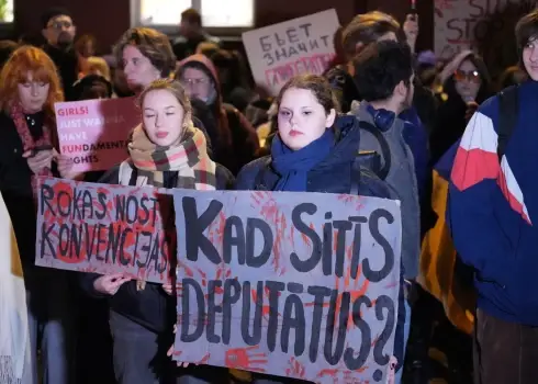 Протест против выхода из Стамбульской конвенции (29.10.25)