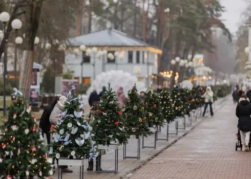 Рождественская елка и "Аллея елочек" в Юрмале (2025)