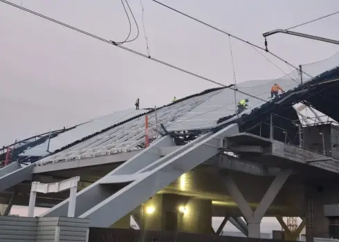 Стройка нового Центрального вокзала Риги (10.12.2025)