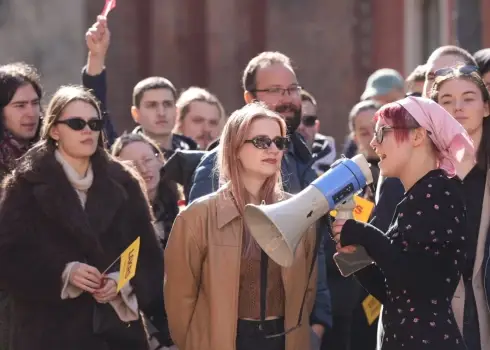 Протест против сокращения доплат за сверхурочную работу (19.03.2026)