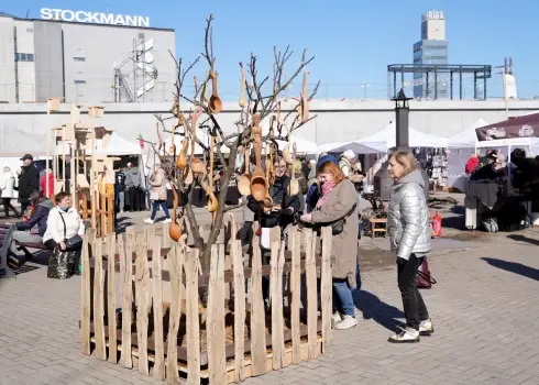 Литовская ярмарка Казюкас в центре Риги (20.03.26)