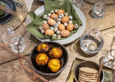 Оформление стола на Пасху