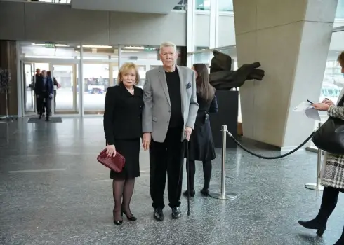 Ценители искусства на премьере "Первоисточника" в театре Дайлес (16.04.2026)